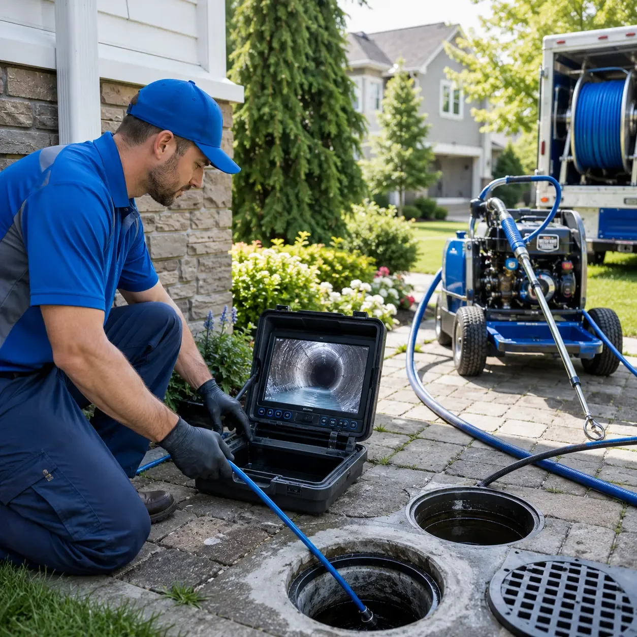 Outdoor drain cleaning professionals serving Chester, OH