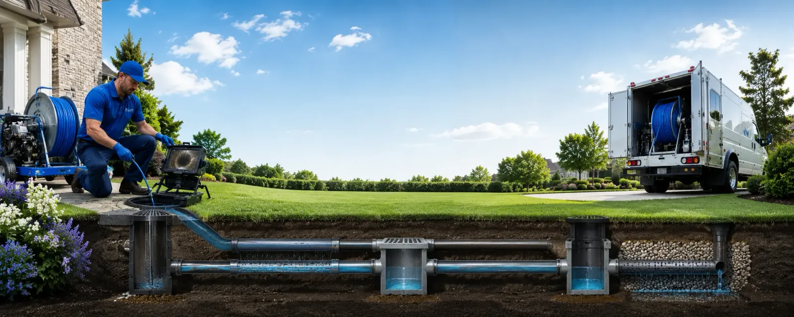 Outdoor drain cleaning information for Chester, OH