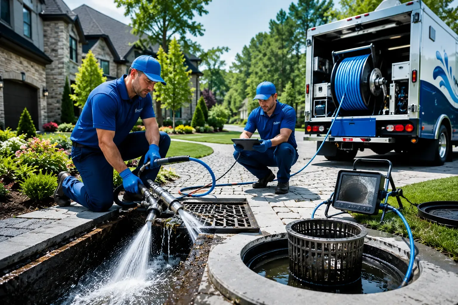 Local outdoor drain cleaning professionals in Chester, OH