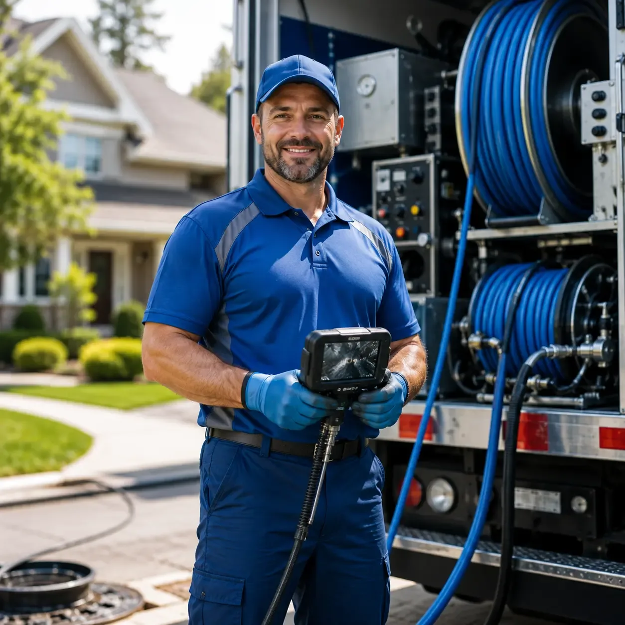 Local outdoor drain cleaning specialists in Chester, OH